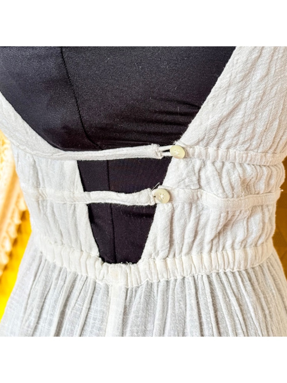 Ethereal White Gauzy Goddess Maxi Dress L*Space Kira Coverup Resortwear Sz S - Picture 10 of 15
